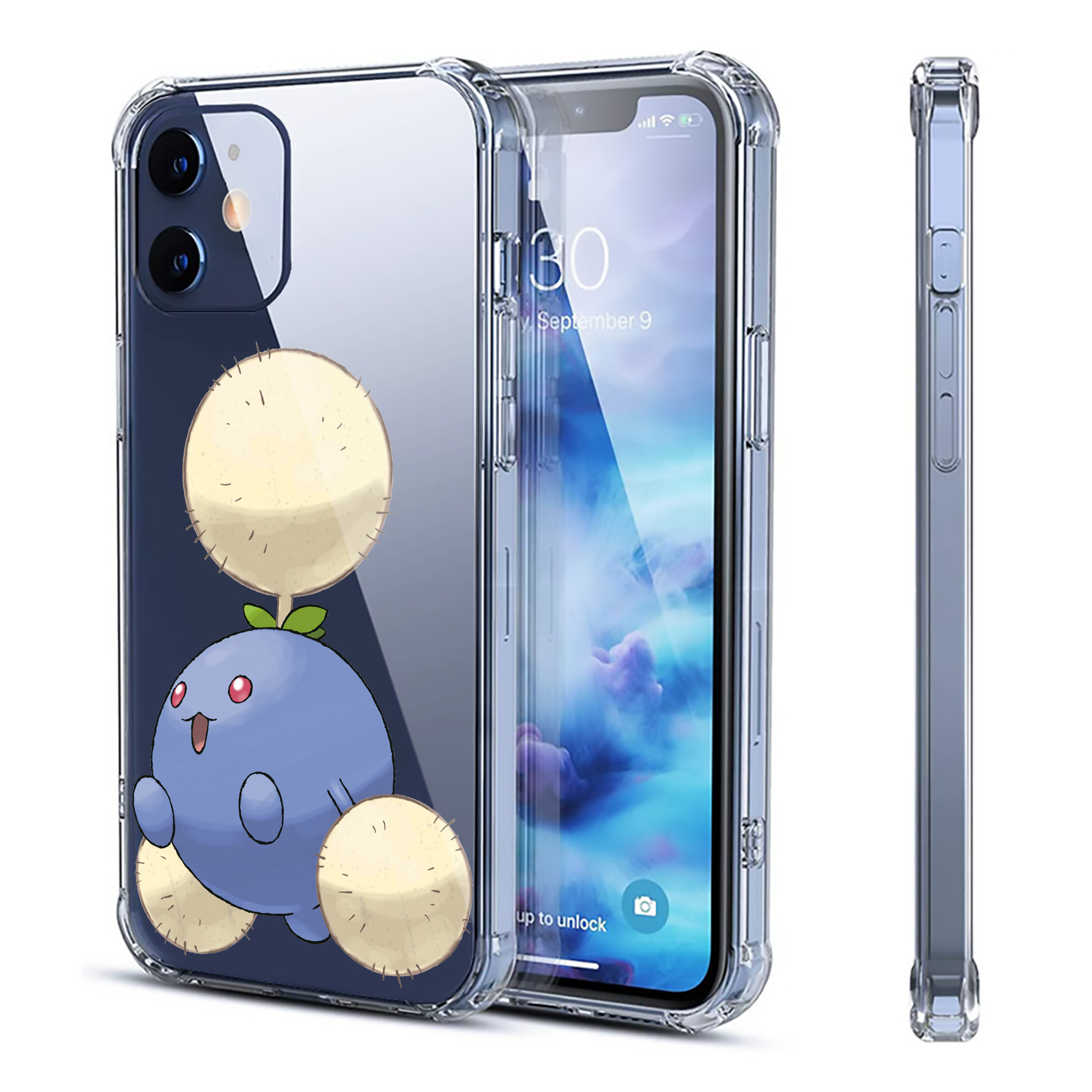 （画像用） ポケットモンスター Pokémon 【iPhone 12シリーズ対応】透明スマホケース（クリアソフトケース）